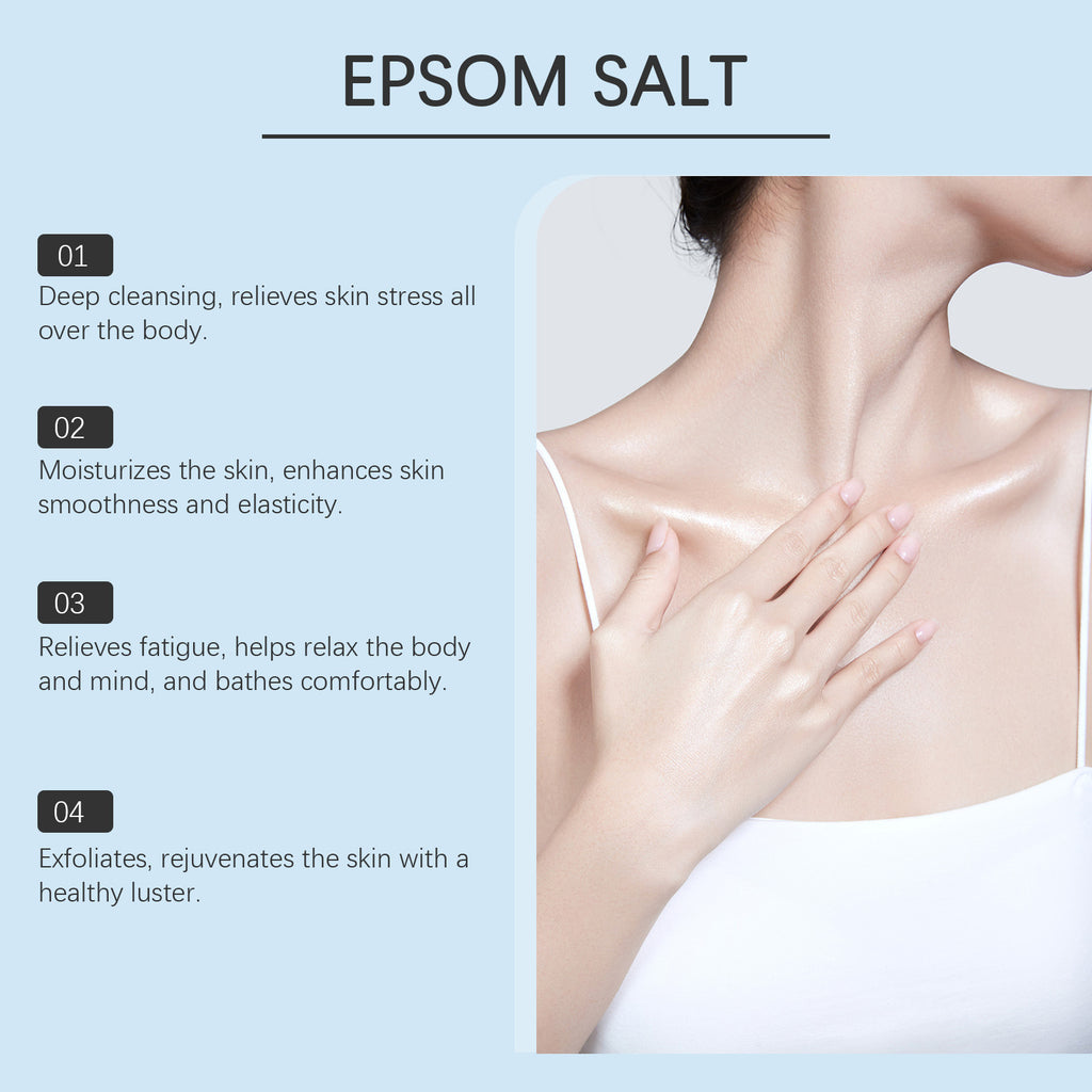 Pure Epsom Salt Soak — Relaxing Magnesium Bath for Muscles & Skin