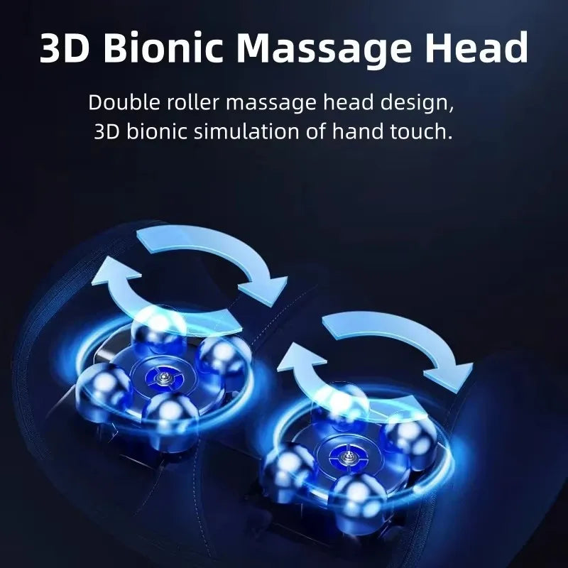 Heated Foot & Calf Massager — Electric Roller with Compression