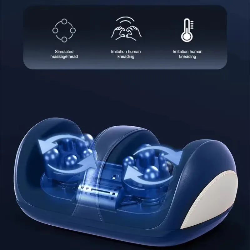 Heated Foot & Calf Massager — Electric Roller with Compression
