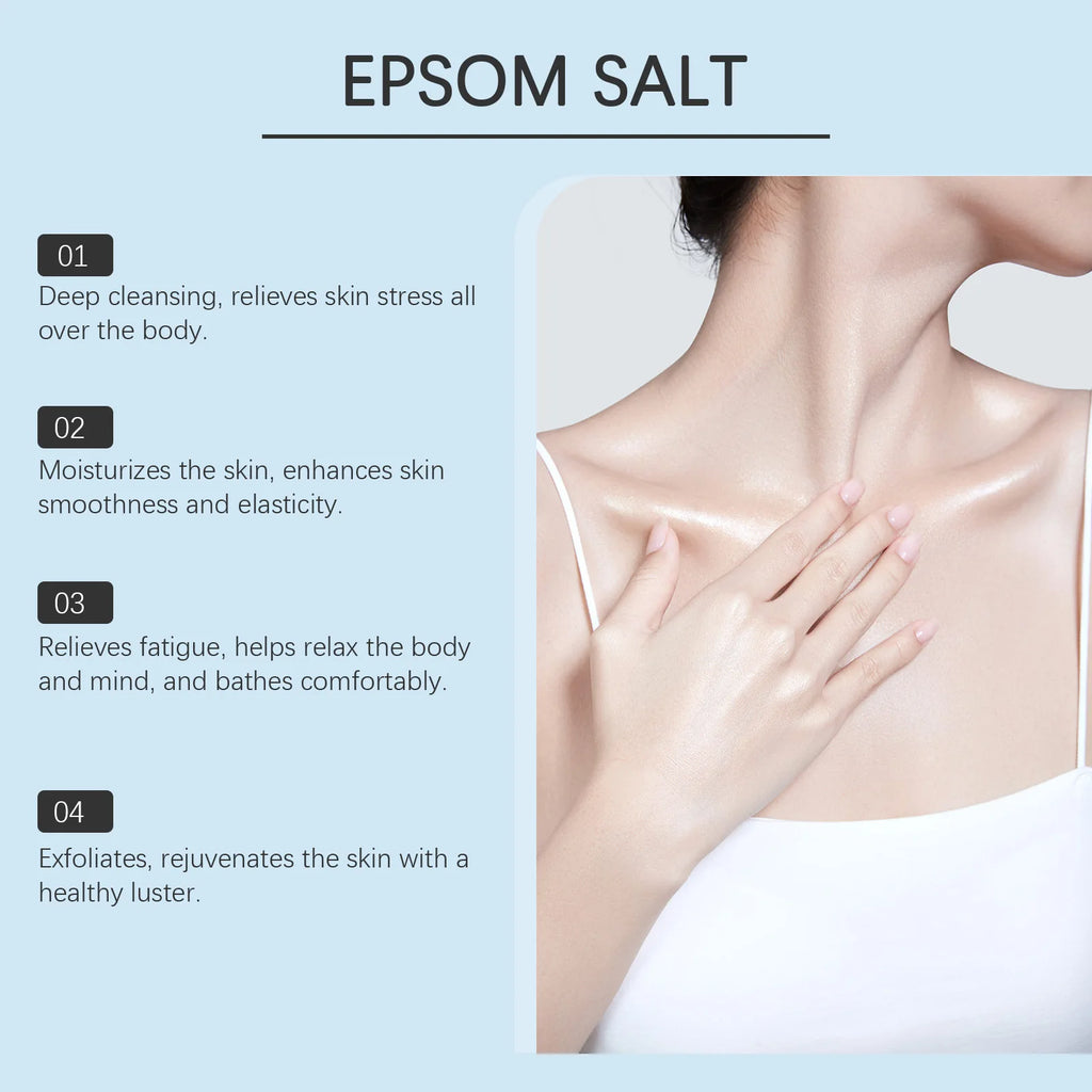 Pure Epsom Salt Soak — Relaxing Magnesium Bath for Muscles & Skin
