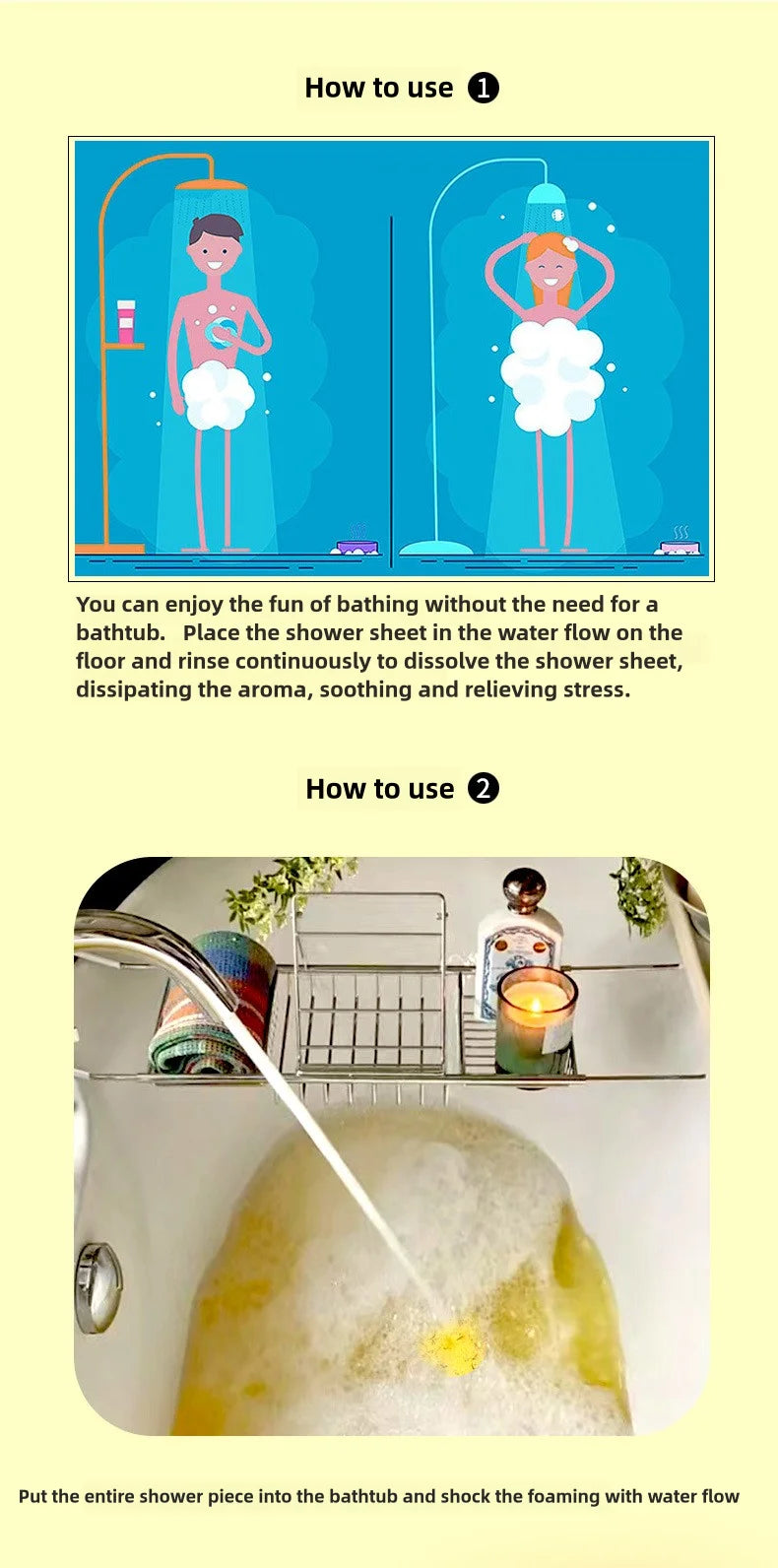 Lavender Shower Steamers — Aromatherapy Bath Bombs for Stress Relief