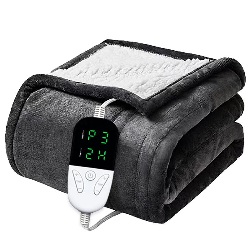 Ultra-Soft Electric Heated Blanket — 6 Heat Levels & Auto-Shutoff