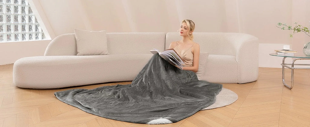 Ultra-Soft Electric Heated Blanket — 6 Heat Levels & Auto-Shutoff