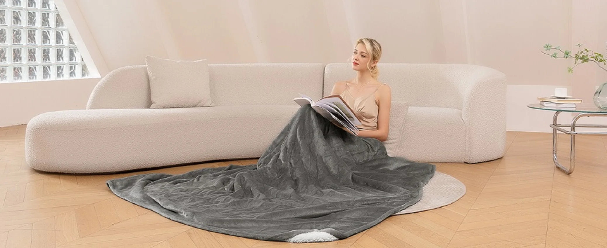 Ultra-Soft Electric Heated Blanket — 6 Heat Levels & Auto-Shutoff