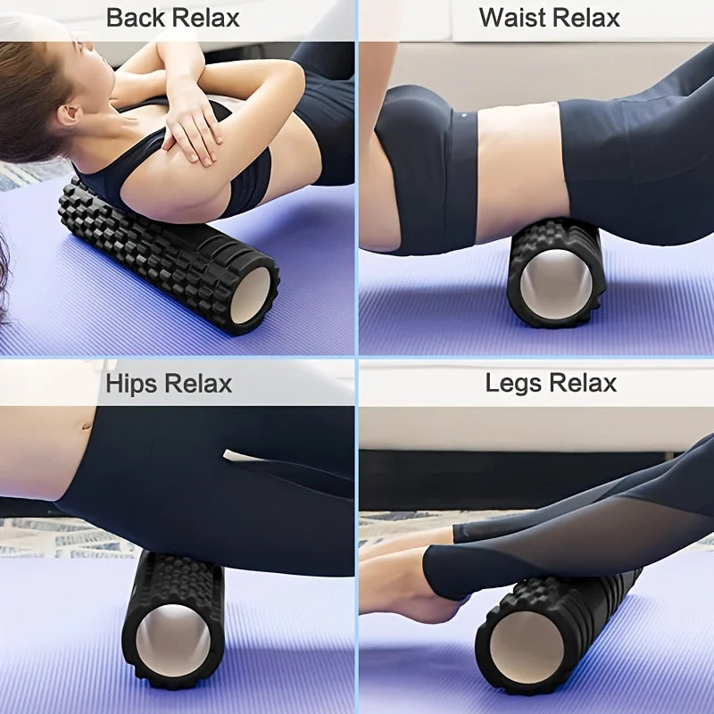 Deep Tissue Muscle Recovery Foam Roller — High-Density EVA