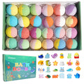 Kids Surprise Bath Bombs — 24-Pack Gift Set with Hidden Toys