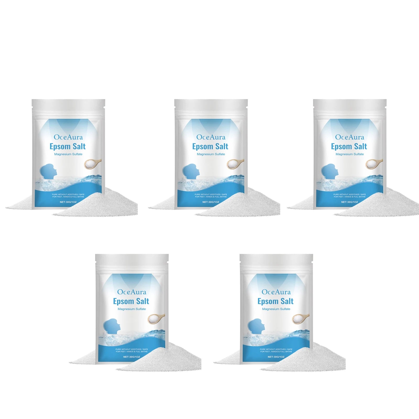 Epsom Salt Magnesium Sulfate Moisturizing Exfoliating Pure Natural Feet Hands Bath Body Relaxation Muscle Relief Detox Skin Care