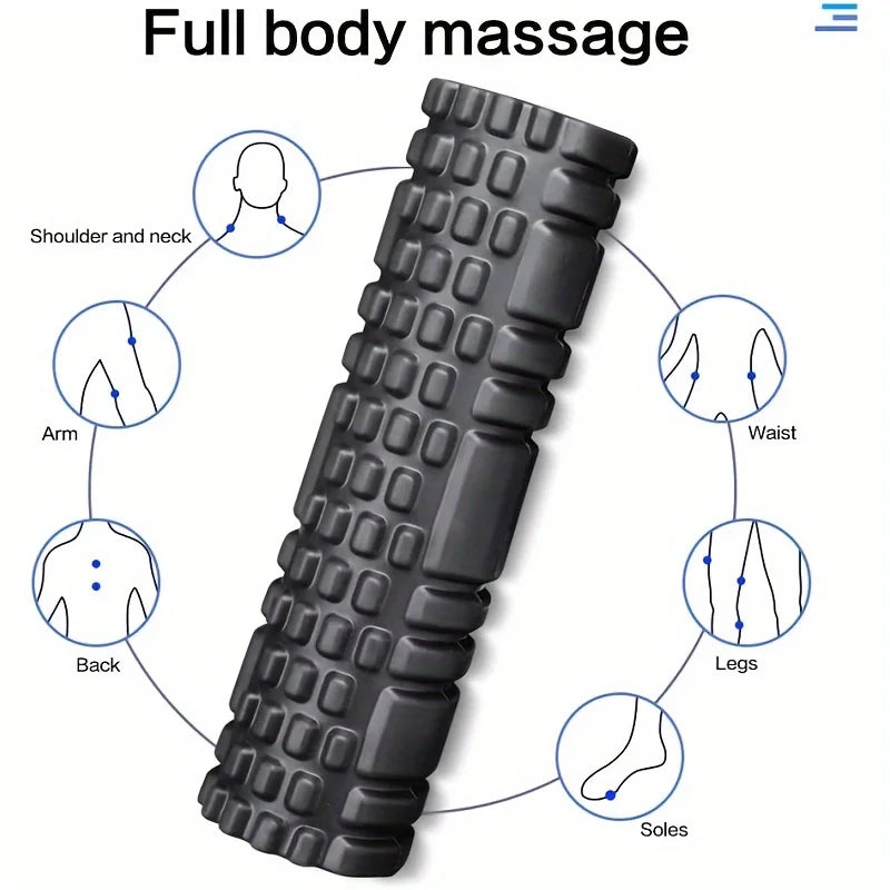 Deep Tissue Muscle Recovery Foam Roller — High-Density EVA