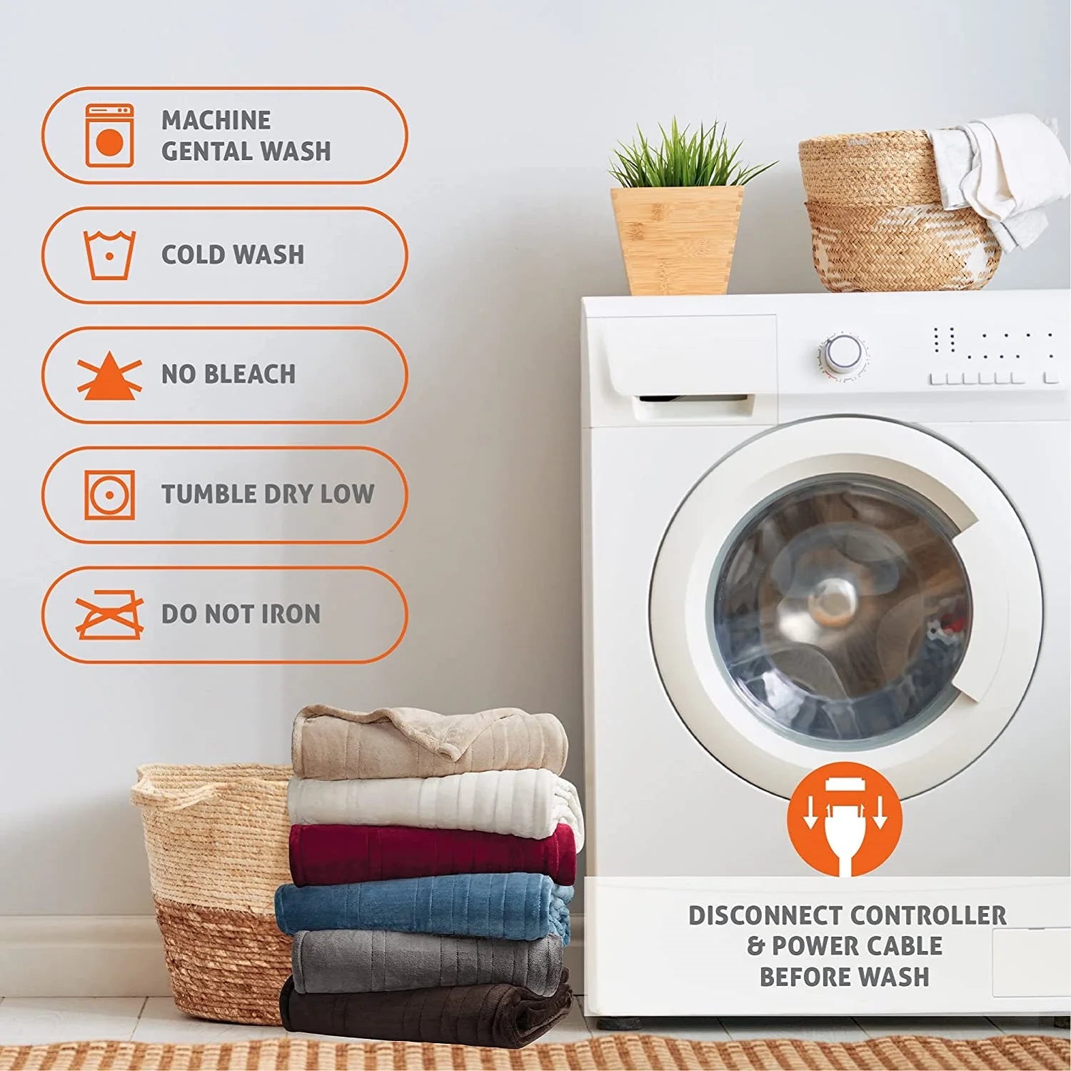 Ultra-Soft Electric Heated Blanket — 6 Heat Levels & Auto-Shutoff