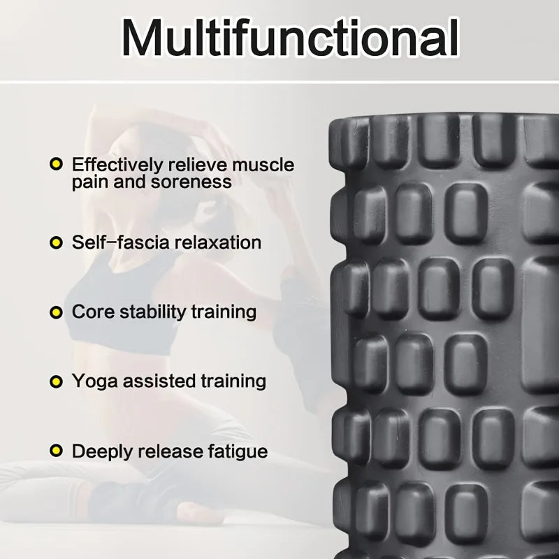 Deep Tissue Muscle Recovery Foam Roller — High-Density EVA