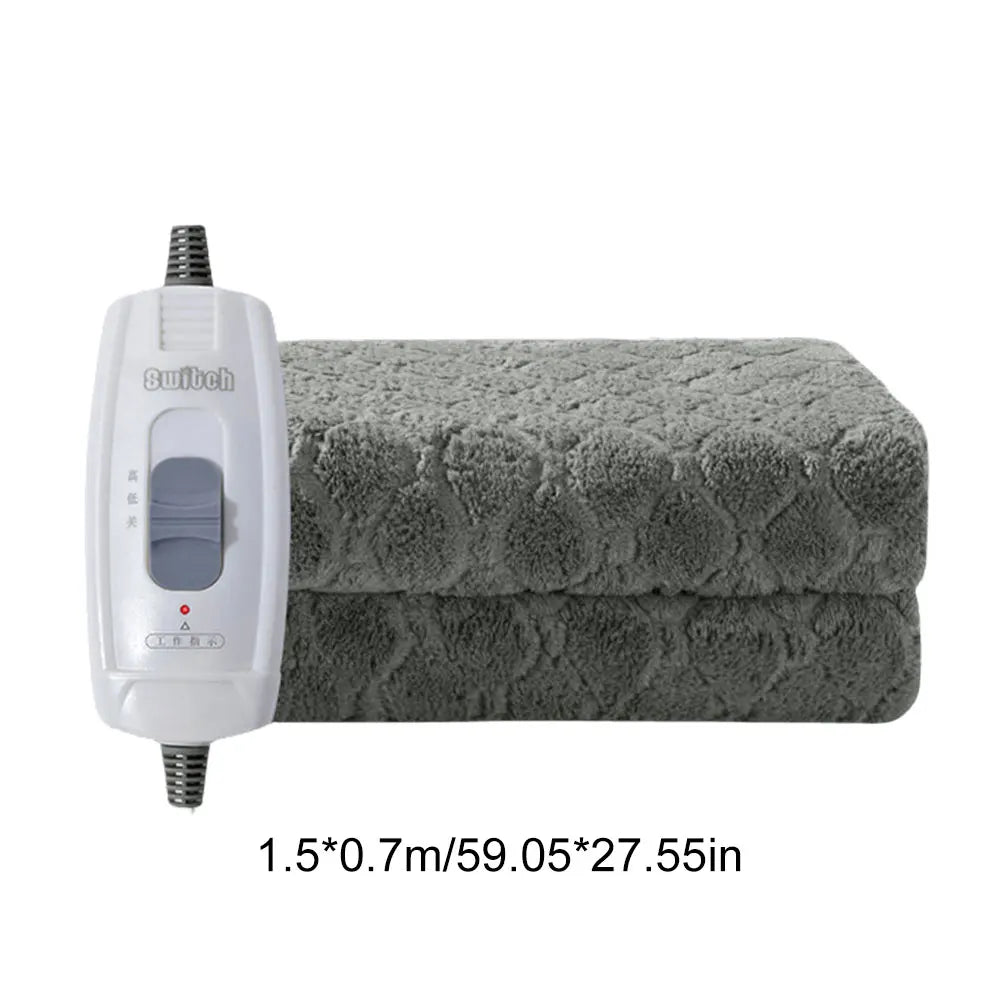 Electric Blanket Winter Fleece Heated Blanket Body Warmer Velvet Thermal Blanket Automatic Thermostat Heated Mattress For Bed