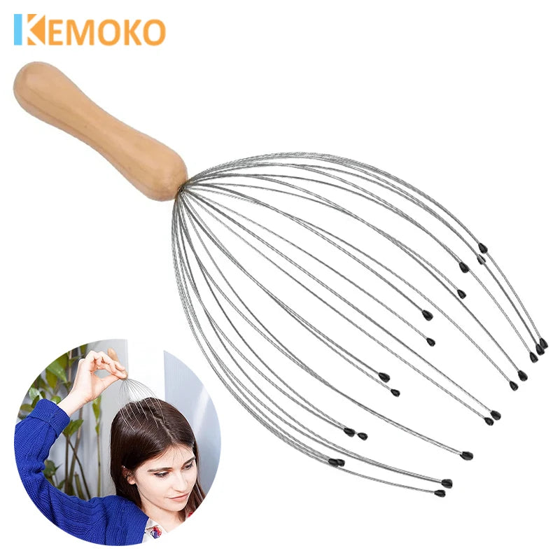Octopus Scalp Massager — 24-Finger Stress Relief Head Scratcher