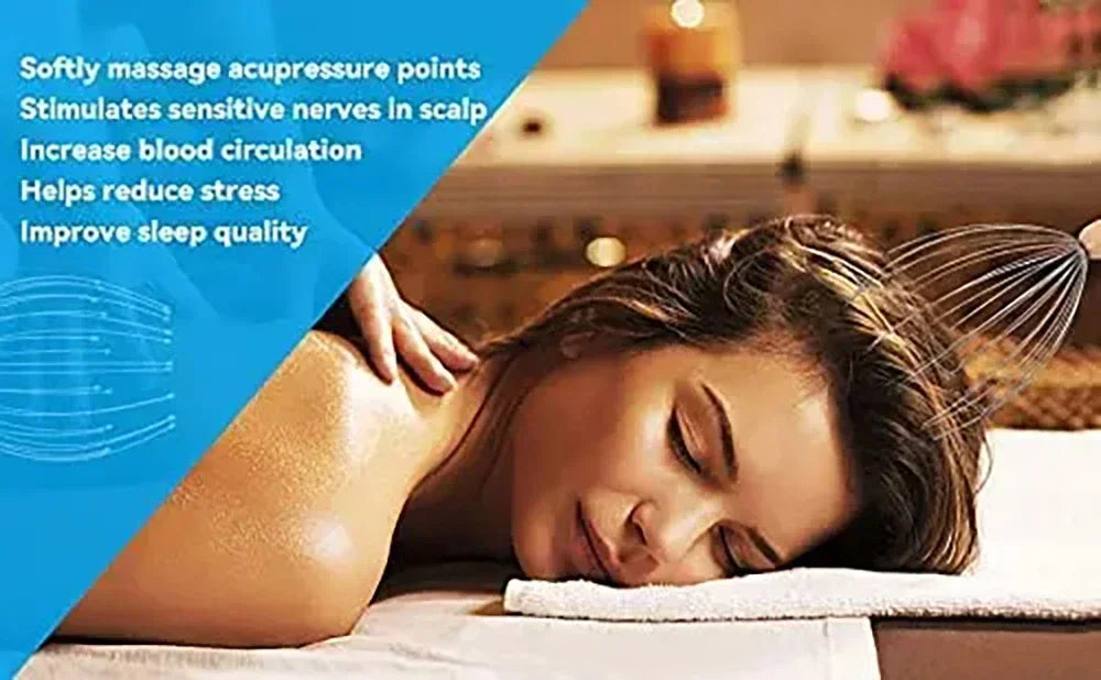 Octopus Scalp Massager — 24-Finger Stress Relief Head Scratcher