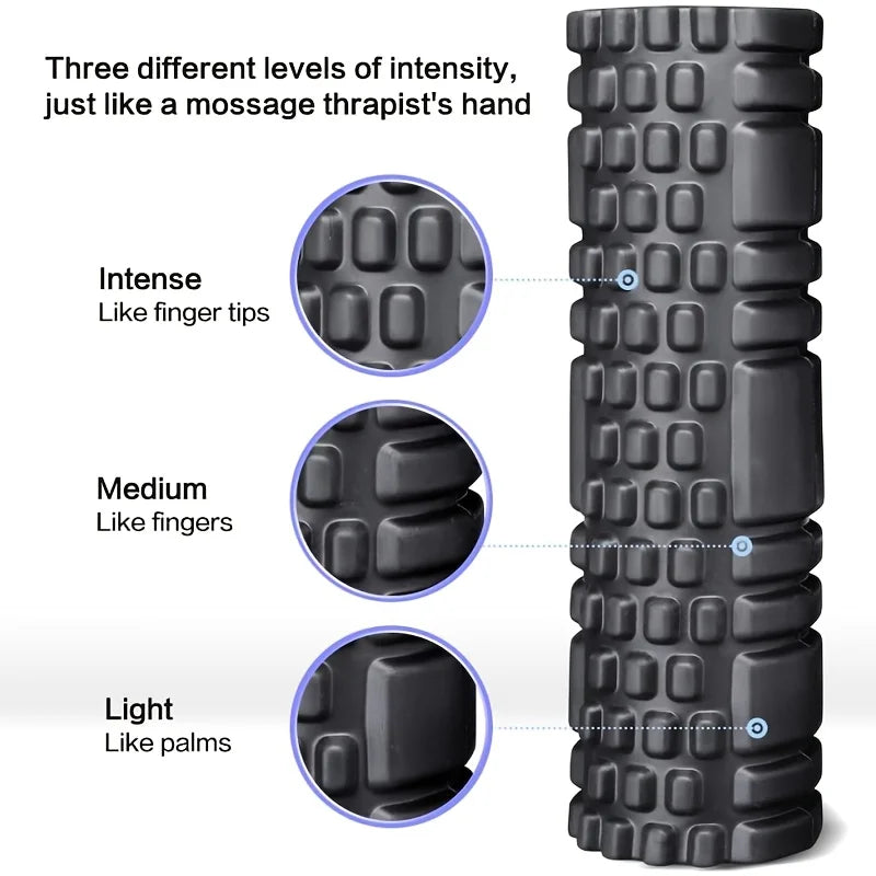 Deep Tissue Muscle Recovery Foam Roller — High-Density EVA